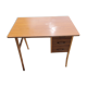 50s feet compass desk in blond beech and formica 3 drawers