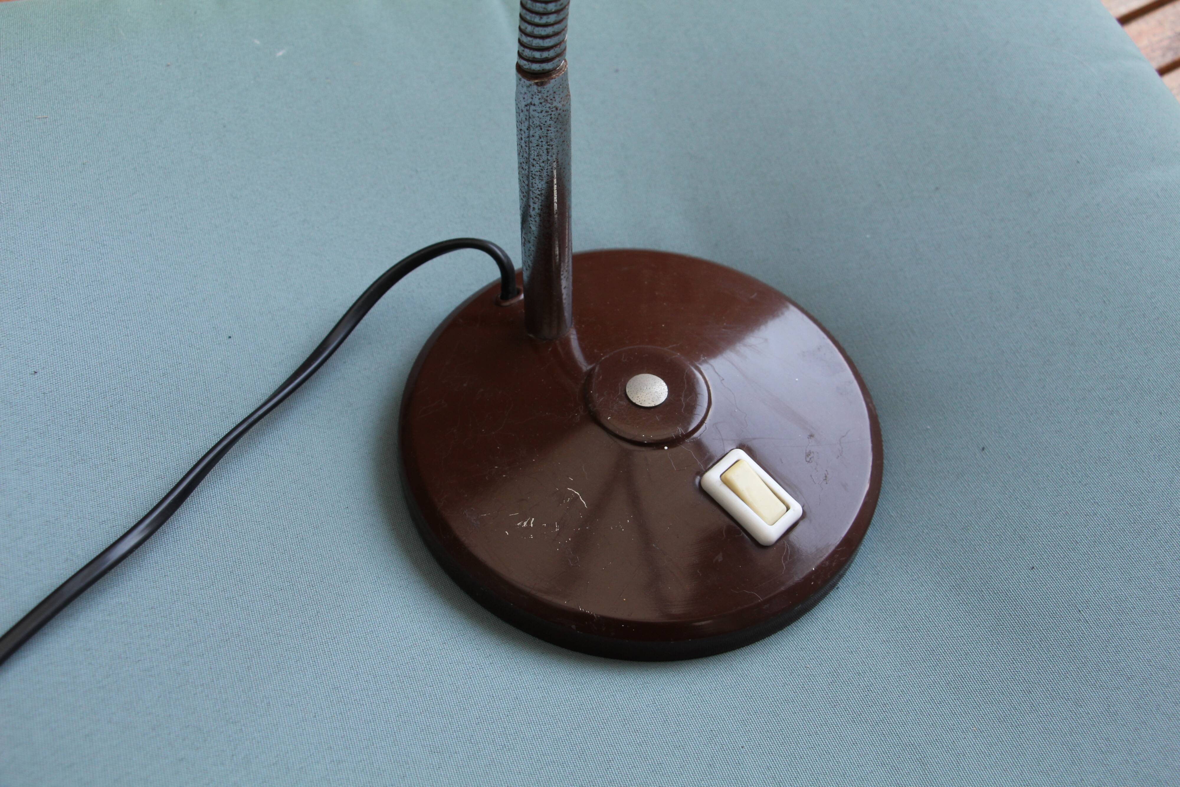 Brown desk lamp 70's