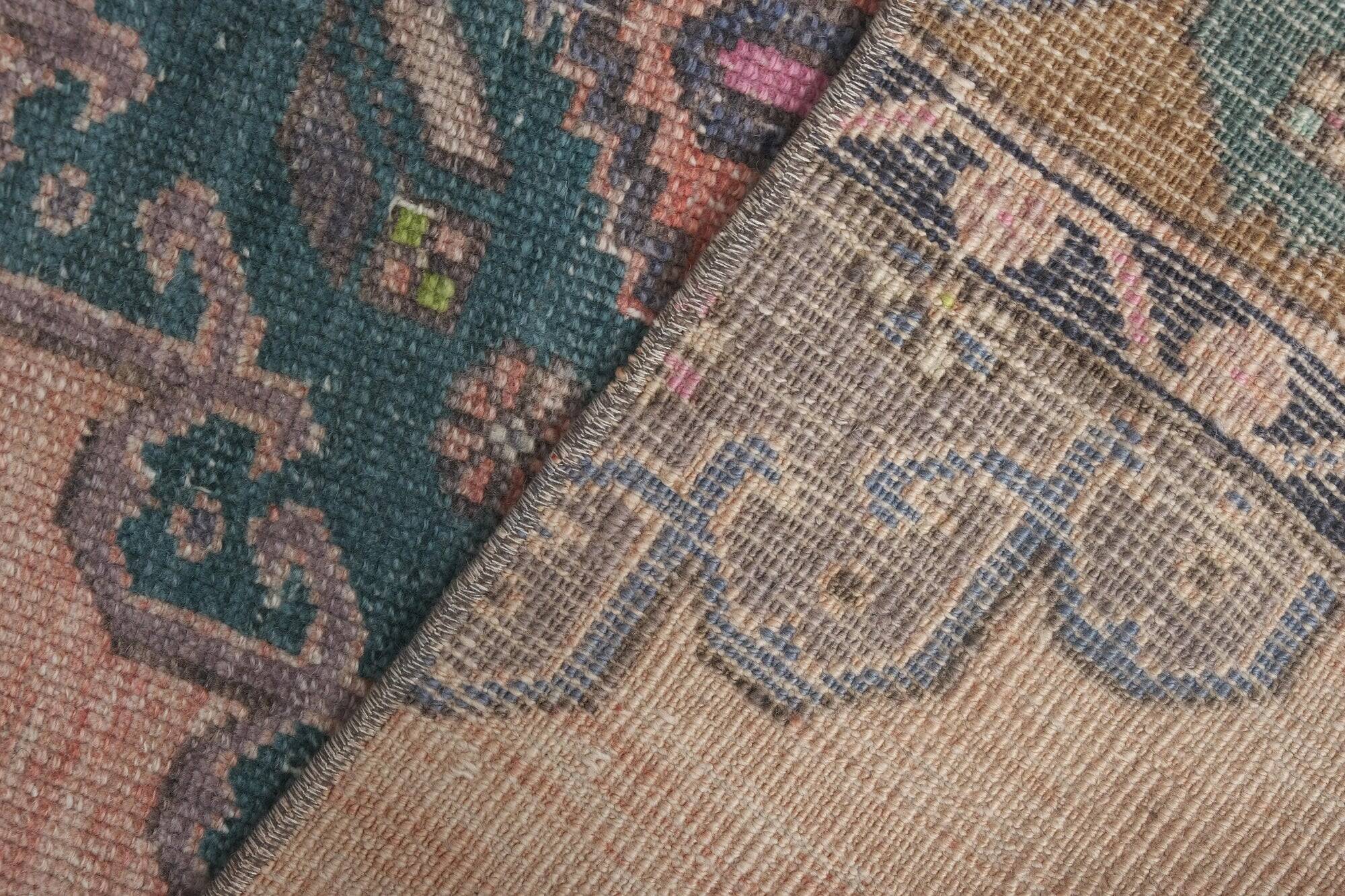 Tapis de couloir turc vintage 90x492 cm