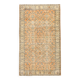 Tapis vintage à motifs floraux orange et noirs