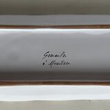 Rectangular dish in earthenware from Moustiers