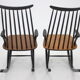 Rocking-chairs en hêtre de Varjosen Puunjalostus dans les années 1960, Finlande