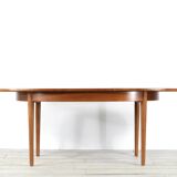 Midcentury Oblong Teak Extending Table. Vintage Modern / Danish / Retro St