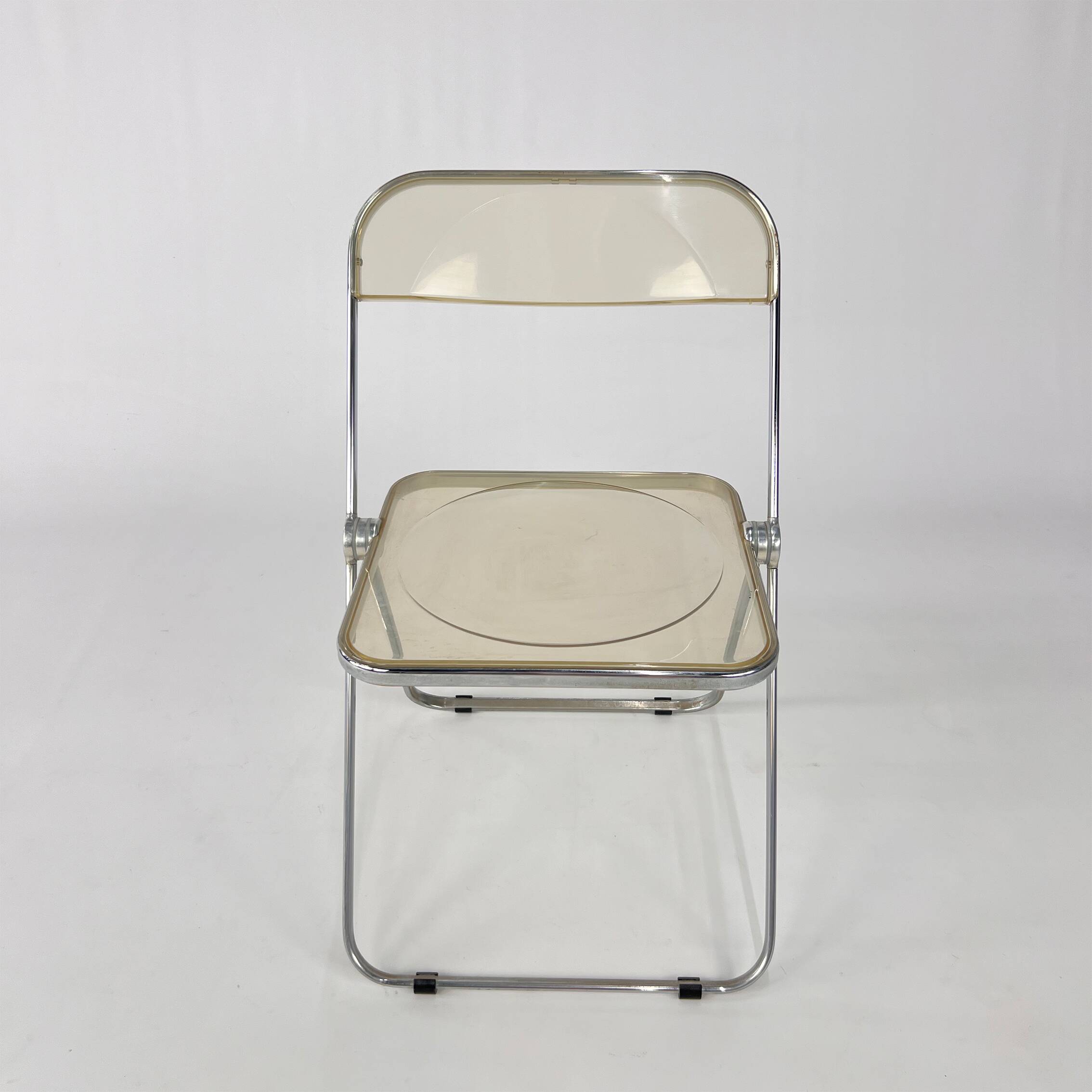 Vintage folding chair Plia by Giancarlo Piretti for Castelli, 1970