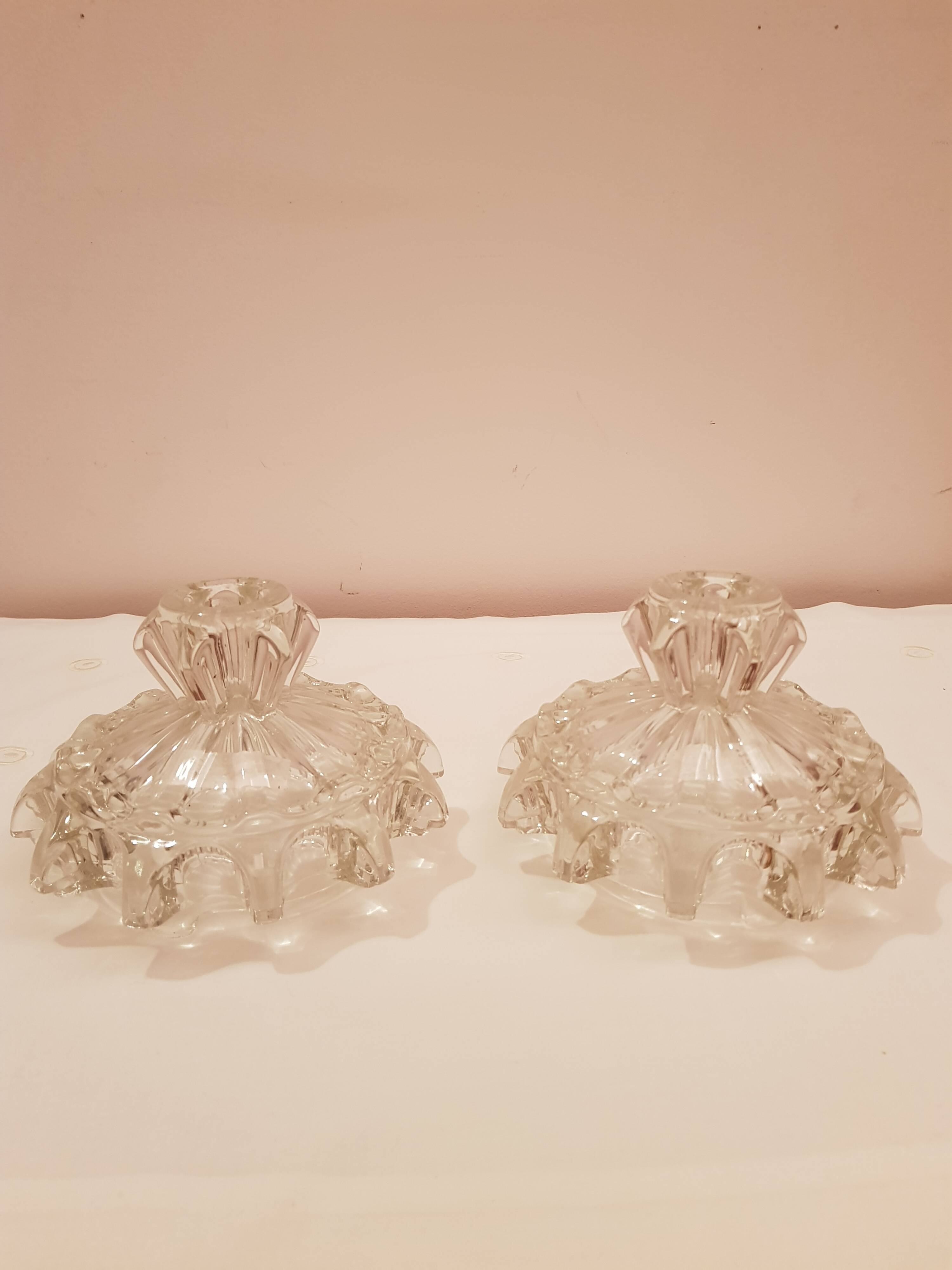 Pair of Art Deco candlesticks