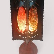 Lampe brutaliste en métal et céramique - Accolay