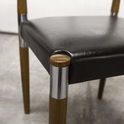 Lot of 4 Scandinavian chairs feet fused wood 60's