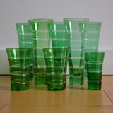 8 glasses Murano Italy 60s