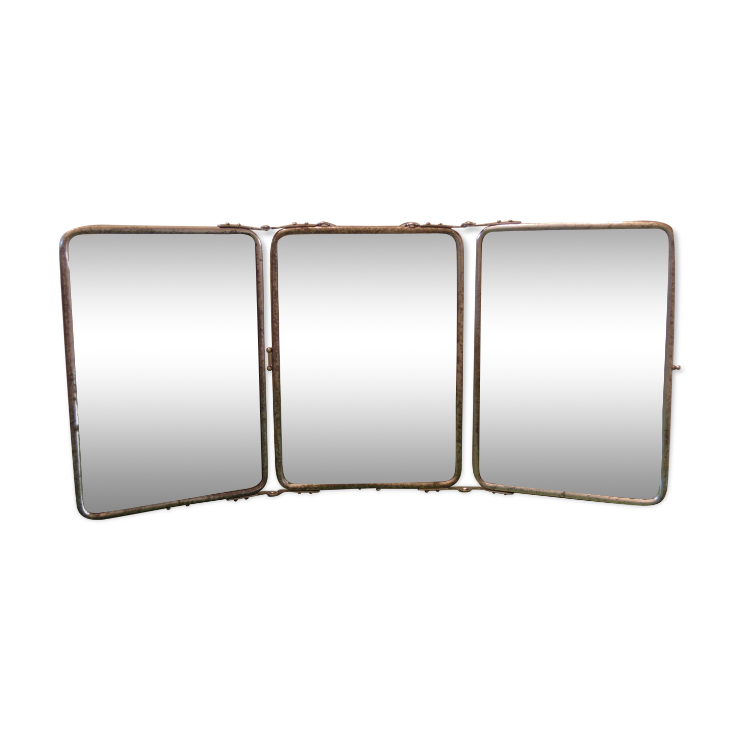 Mirror Barber triptych 22 x 46 cm