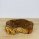 Brutalist olive wood pocket emptier, solid wood