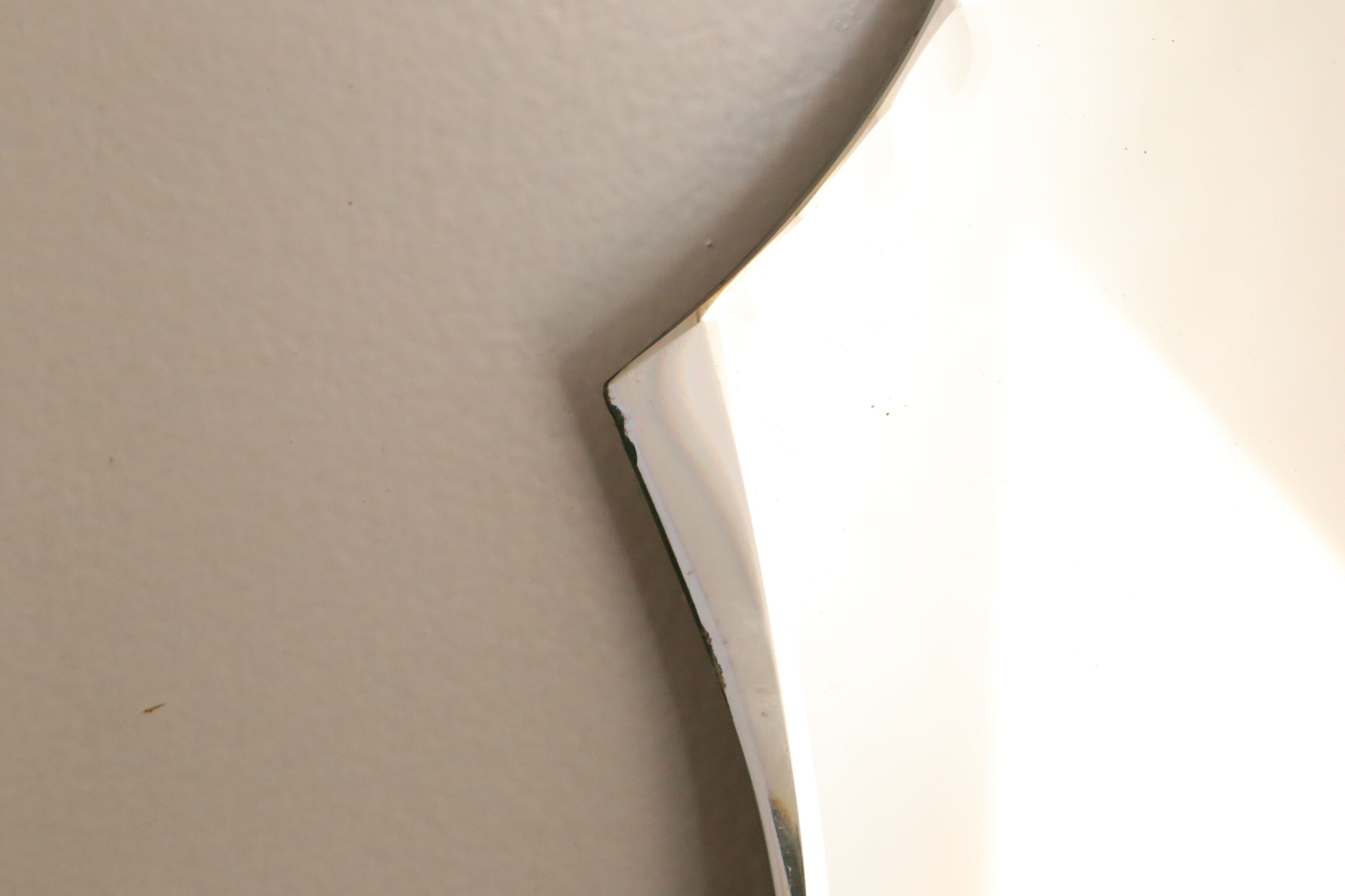 Bevelled wall mirror, old, art deco