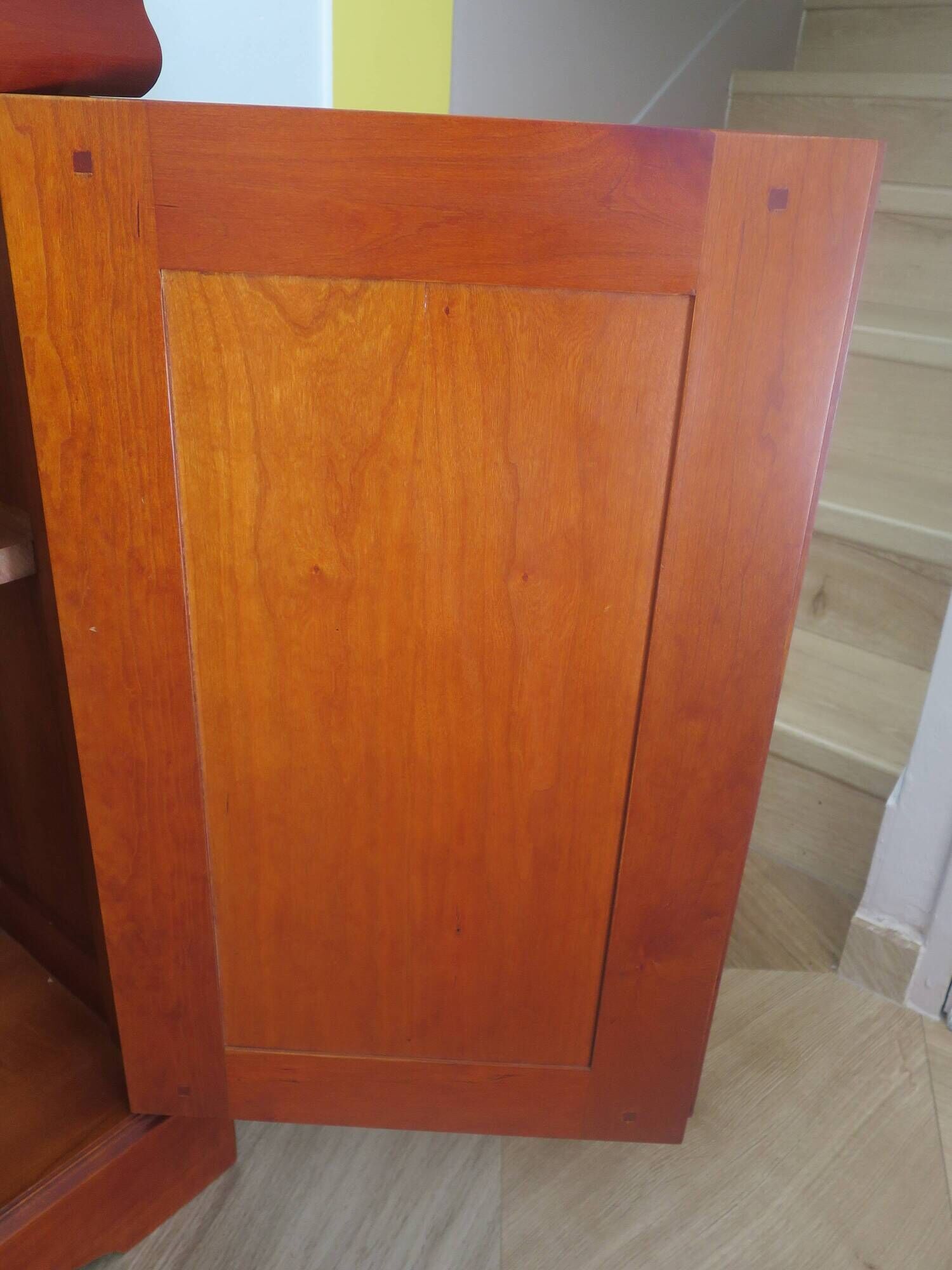 Occasional furniture - TV unit - Rotating tray - Louis Philippe - Solid wood