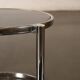 Chrome and glass coffee table