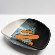 Rare set of three Elchinger Atelier ceramic bowls. France, 1950.