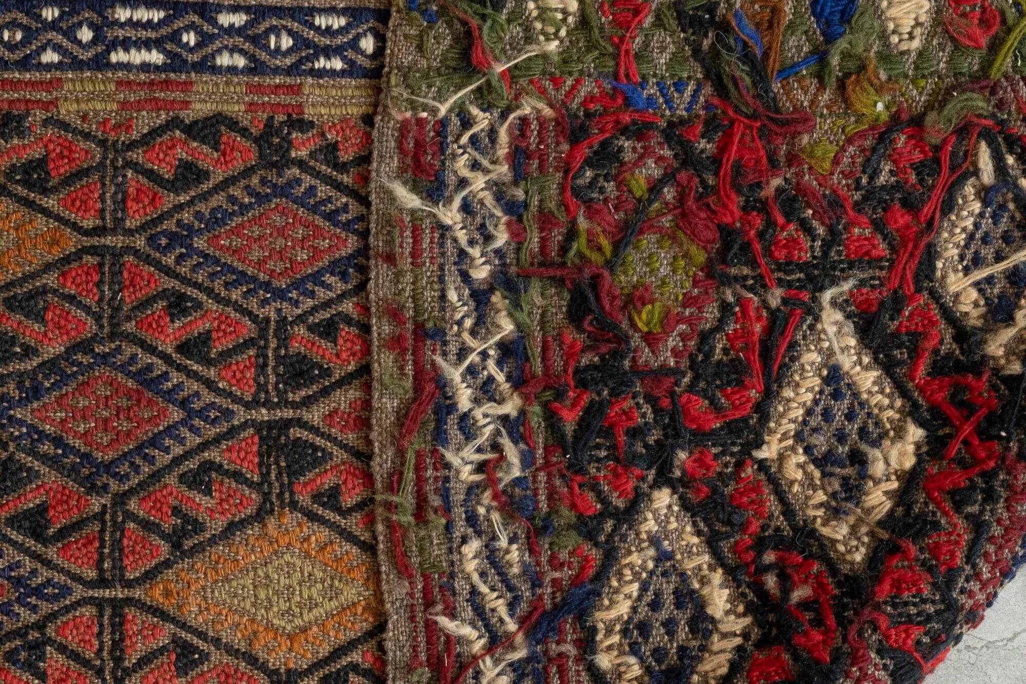 Vintage Turkish hallway rug 54x396 cm