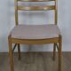 Vintage teak chair with pink top 1960 denmark