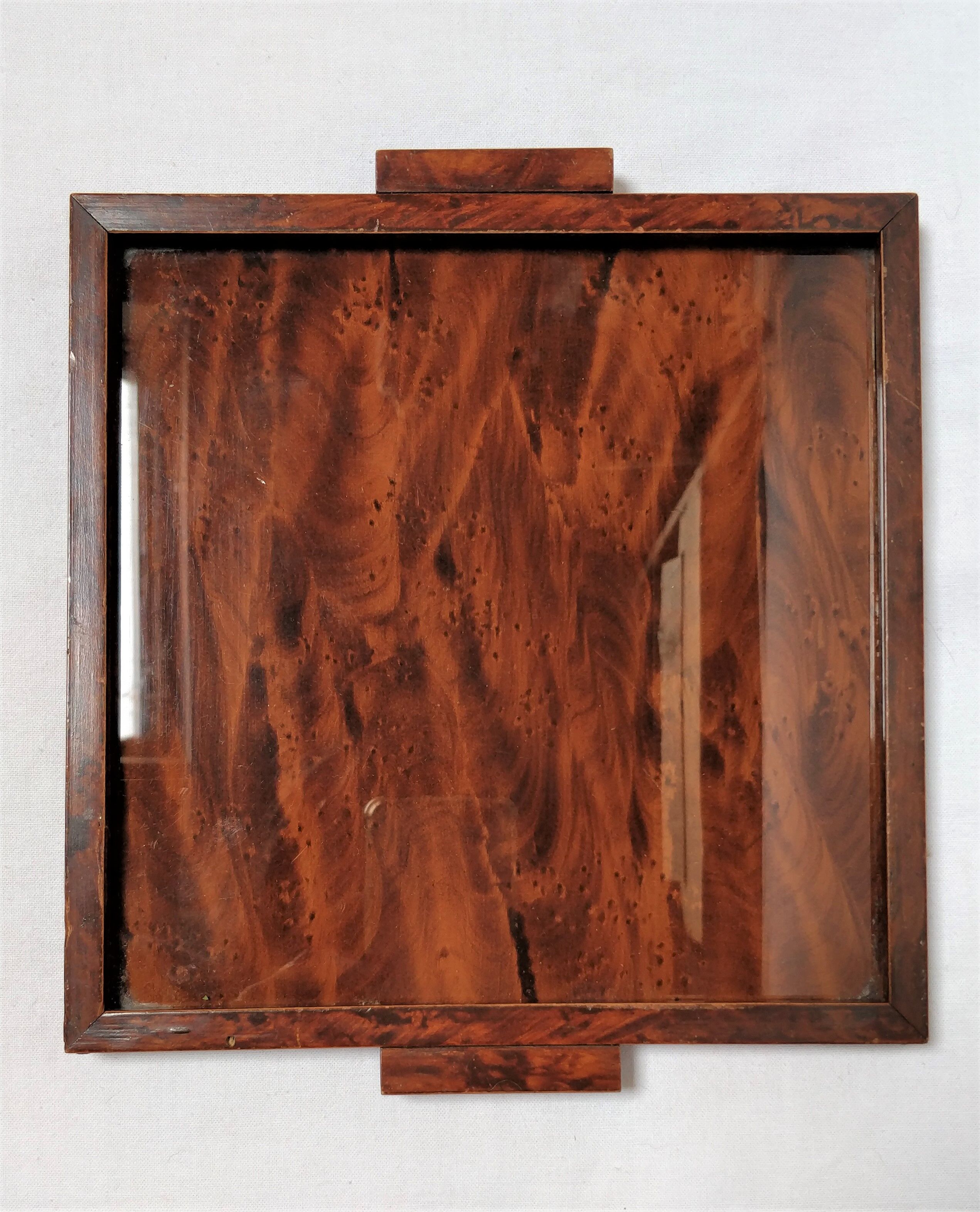 Plateau et pots en bois