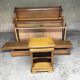 Solid oak bed