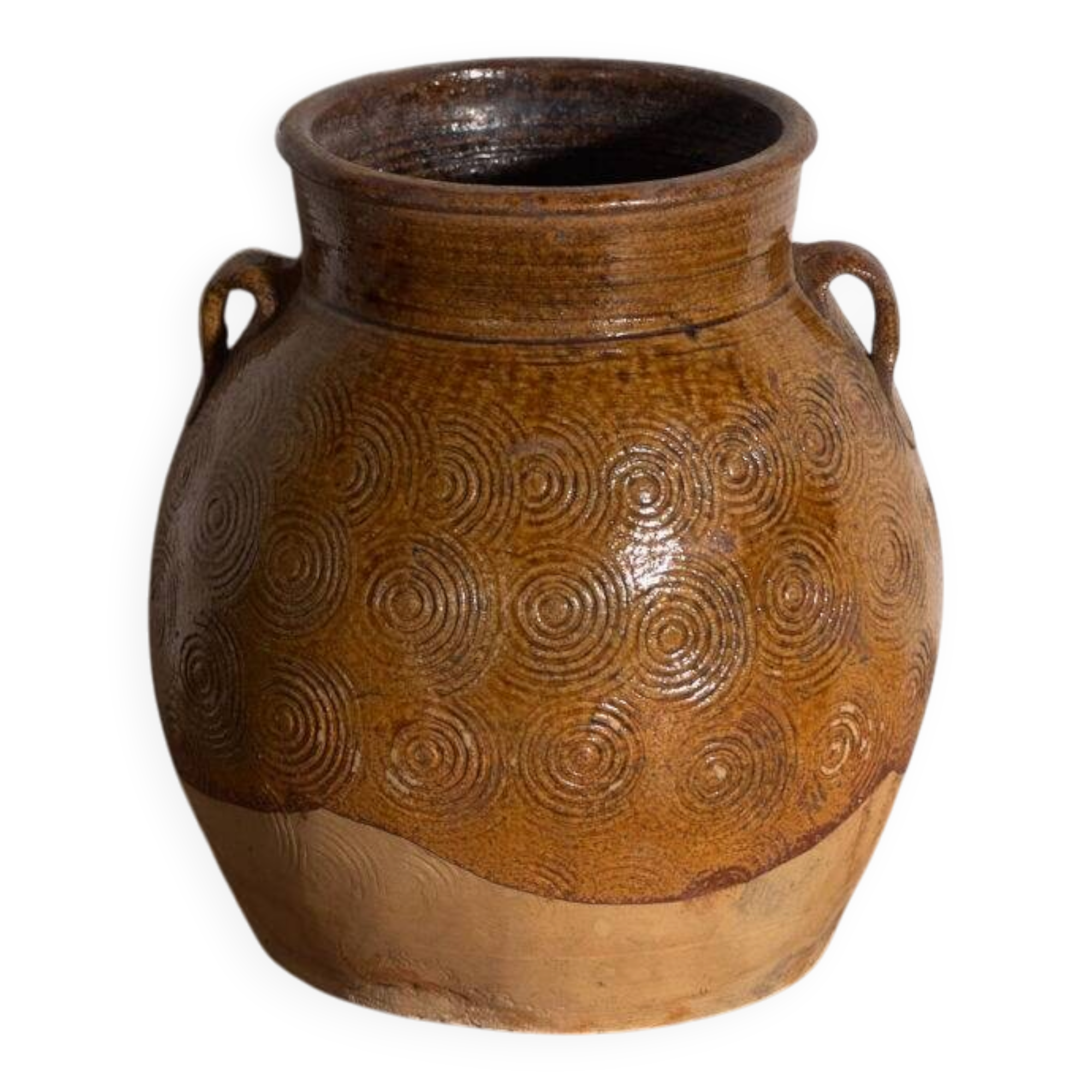 Ancient Chinese glazed stoneware vase – China, circa 1900