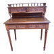 Walnut stepped desk