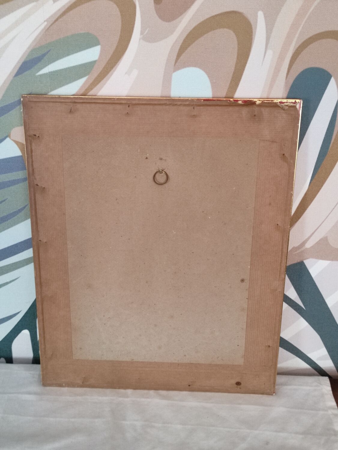 Framed bird engraving