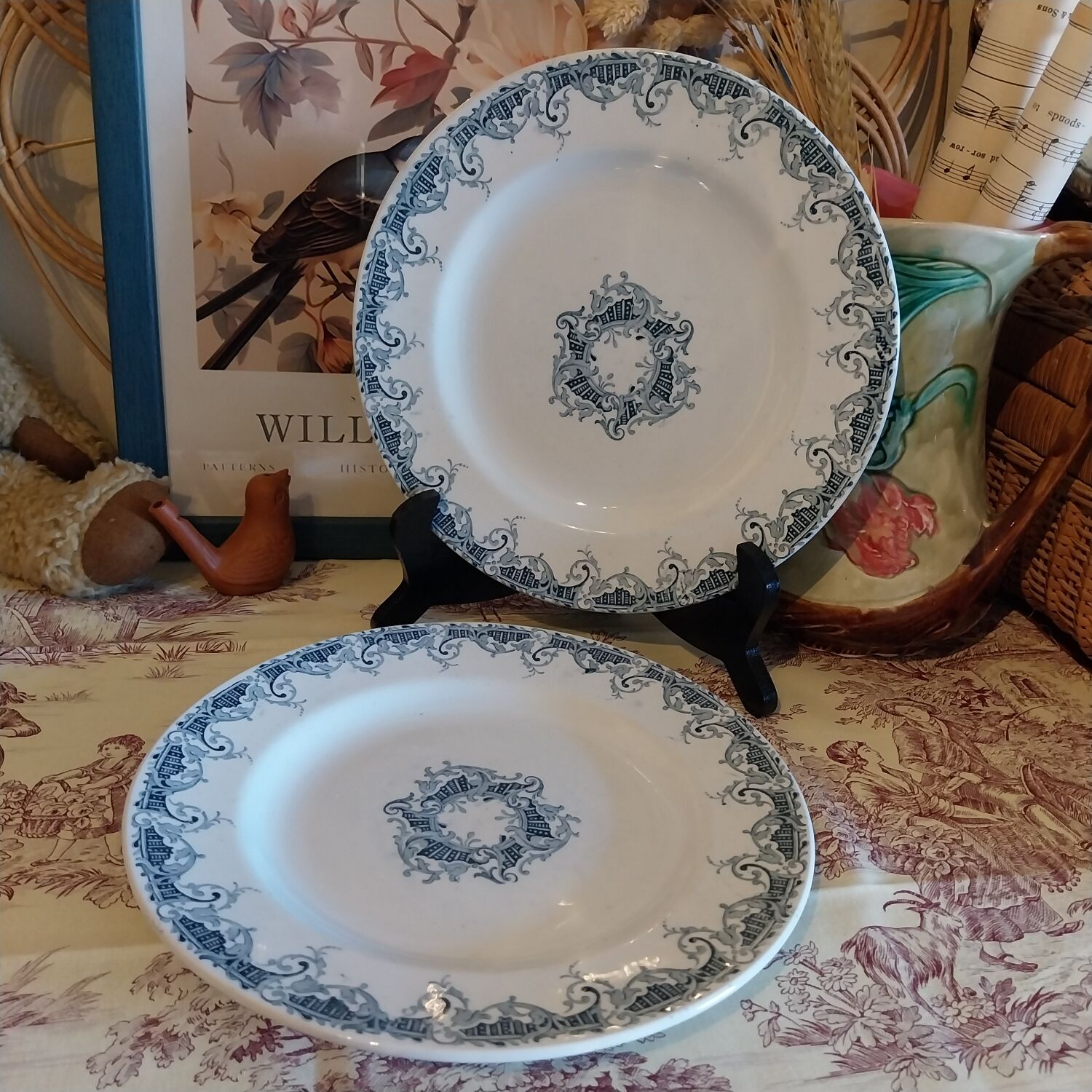 Flat plates ironstone Lunéville K&G