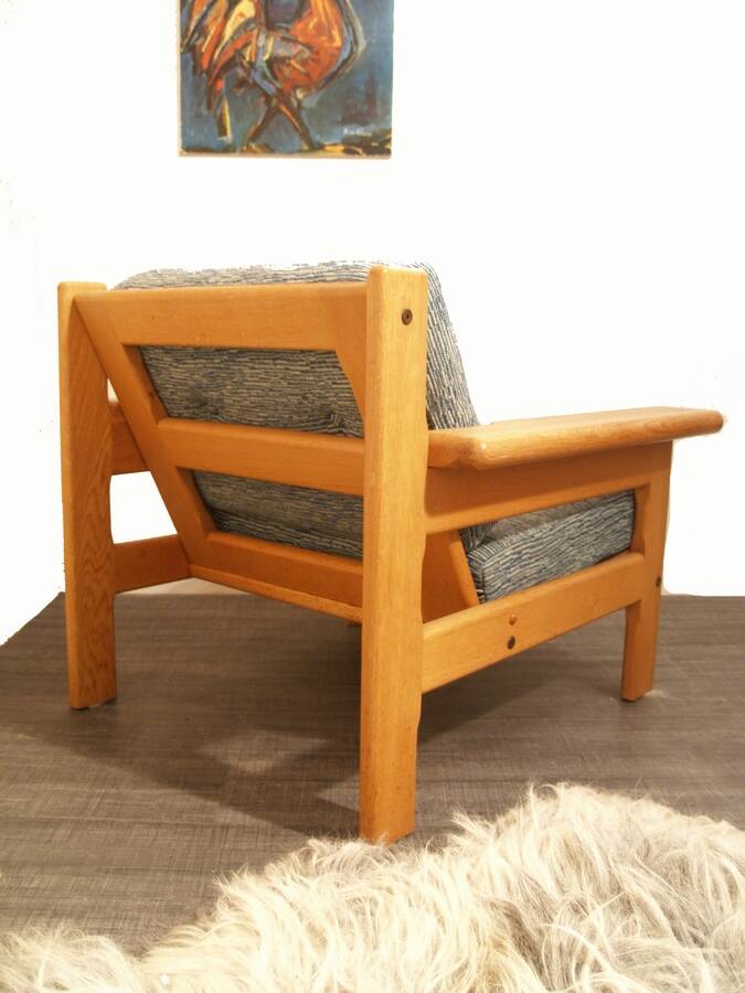 Danish vintage design arm chair in oak - Laboremus Viborg