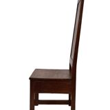 Art Deco High Back chair in oak minimalist design