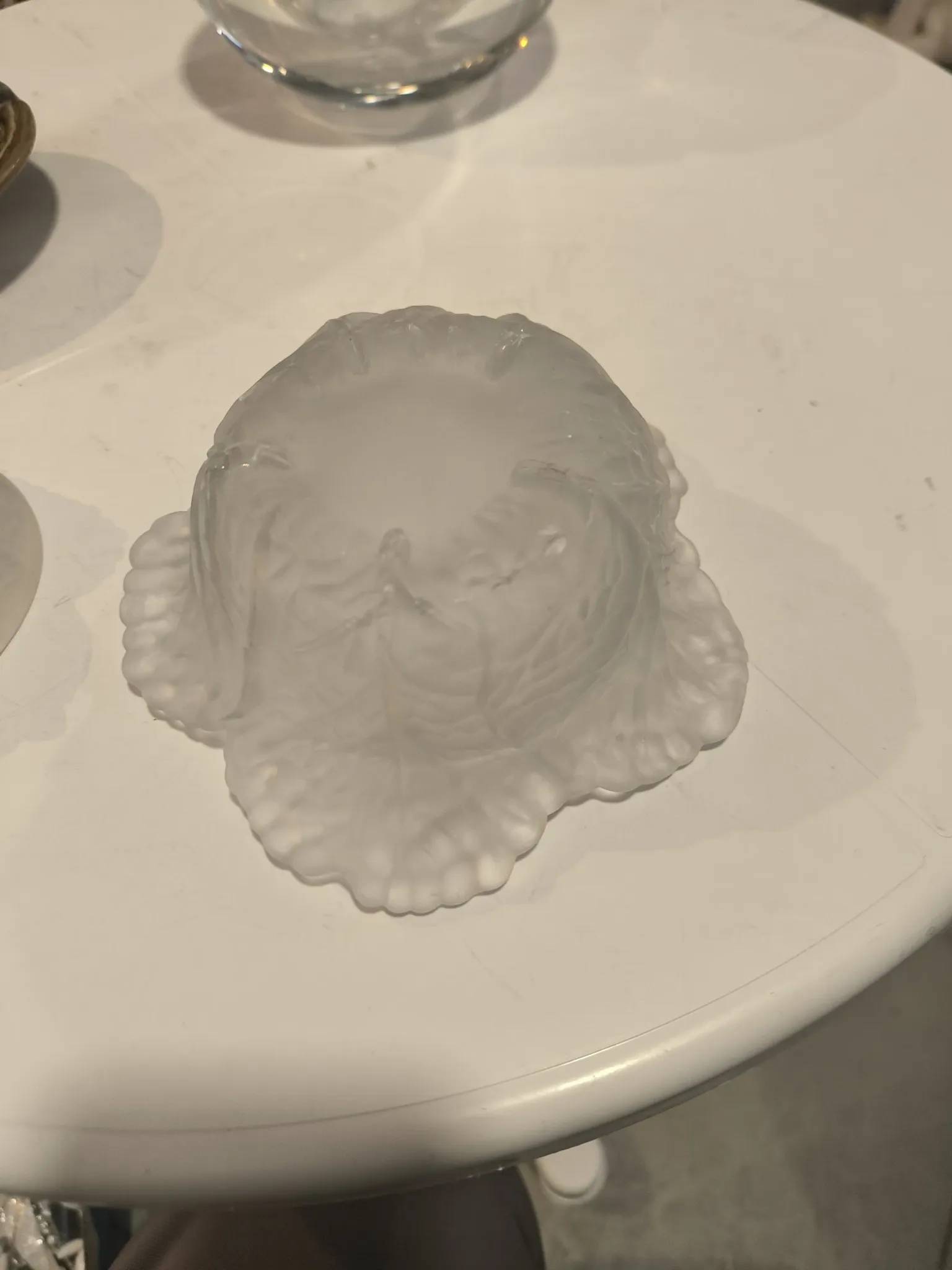 Portieux crystal sugar bowl
