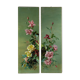Paire de tableaux de roses- circa 1900