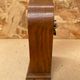 Antique mantel clock arched marquetry mahogany wood vintage