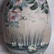 Ancient Boïte for egg-shaped treats in hand-painted silk
