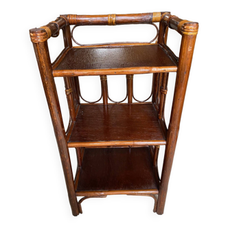 Cane bedside table - vintage