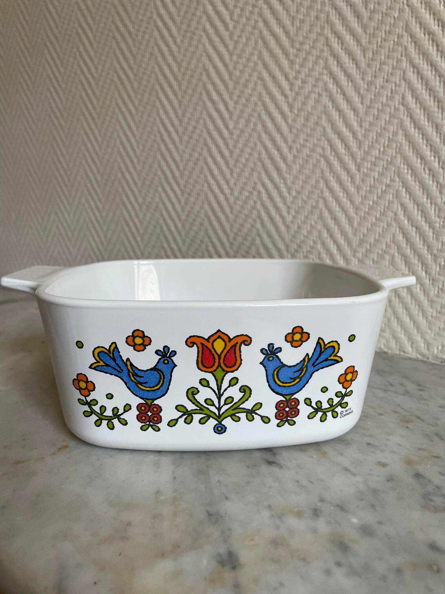 Corning Seventies Square Dish