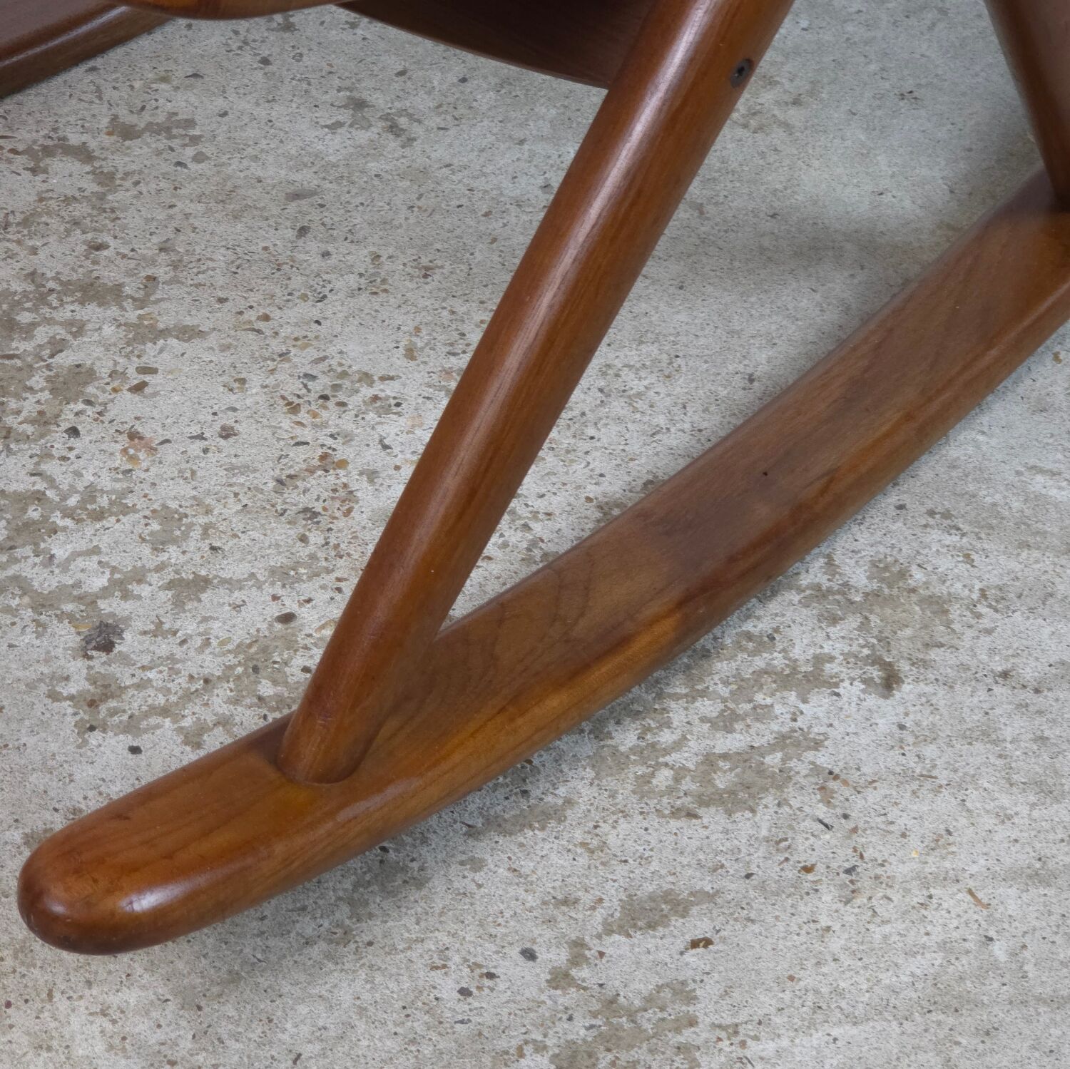 Frank Reenskaug, Bramin Møbler rocking chair Danish teak 60s