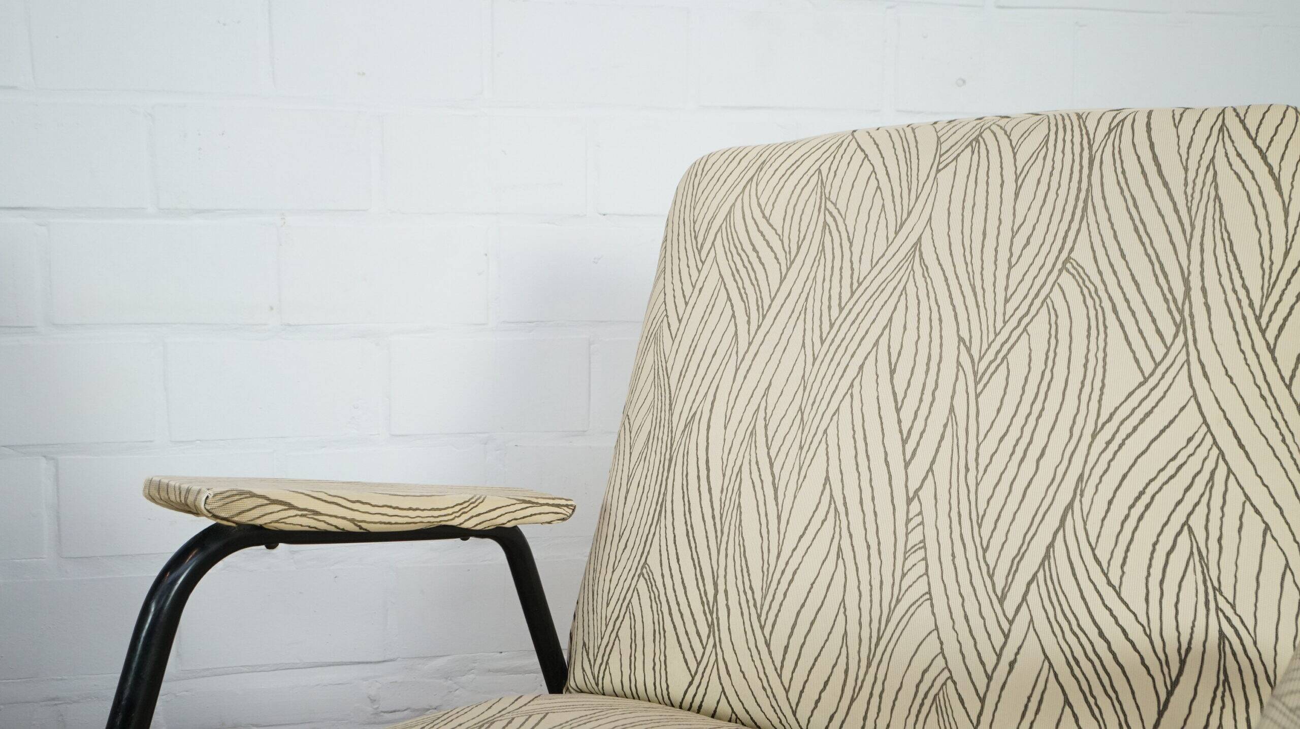 Set of two rare Pierre Guariche lounge chairs for Trefac Belgium