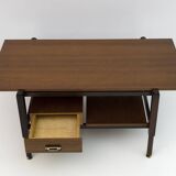 Ico Parisi Mid-Century Modern Italian Mahogany Coffee Table, 1950s