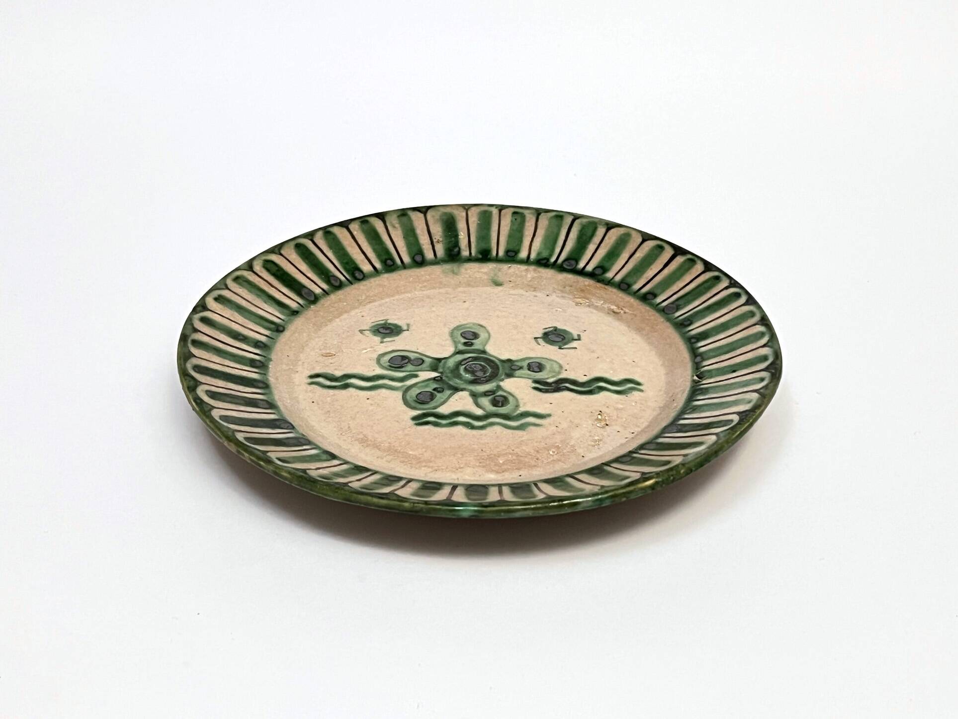 4 Vietri plates decorated by Fabbrica Ceramica Avallone, 1930s