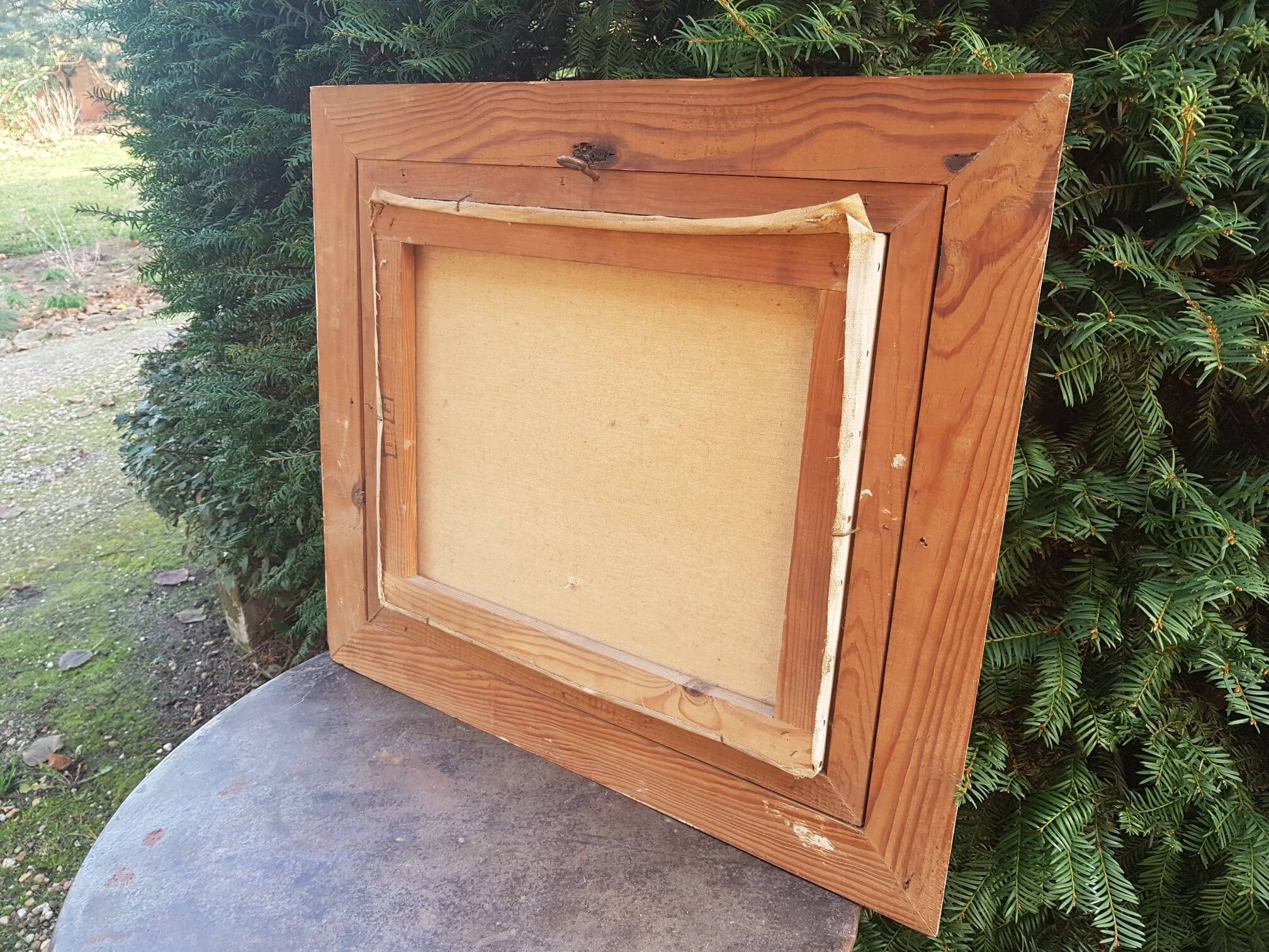 Old garden landscape painting