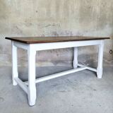 Solid wood farm table