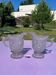 Lot - 2 Antique ewers from the 1900s in molded crystal