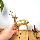 Brass Deer Statuette