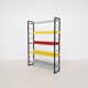 A. D. Dekker for Tomado free standing metal book shelves, The Netherlands 1950's