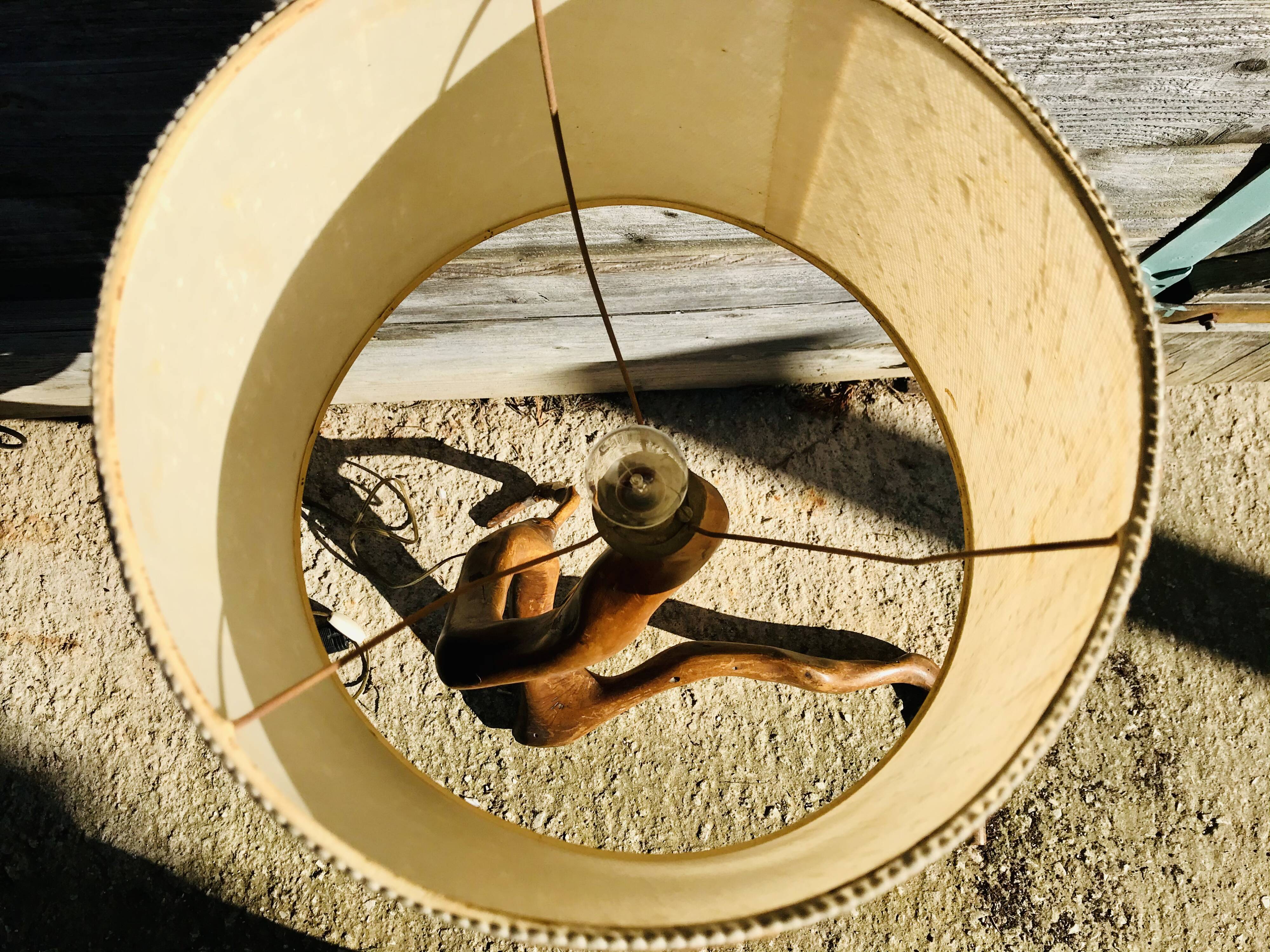 Mid-Century brutalist lamp