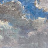 Oil on canvas suzanne payen binet landscape seaside rocky coast