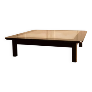Table basse en bois et - inox