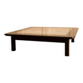Wood and stainless steel coffee table