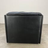 Leather convertible armchair from Dreipunkt, 1970s