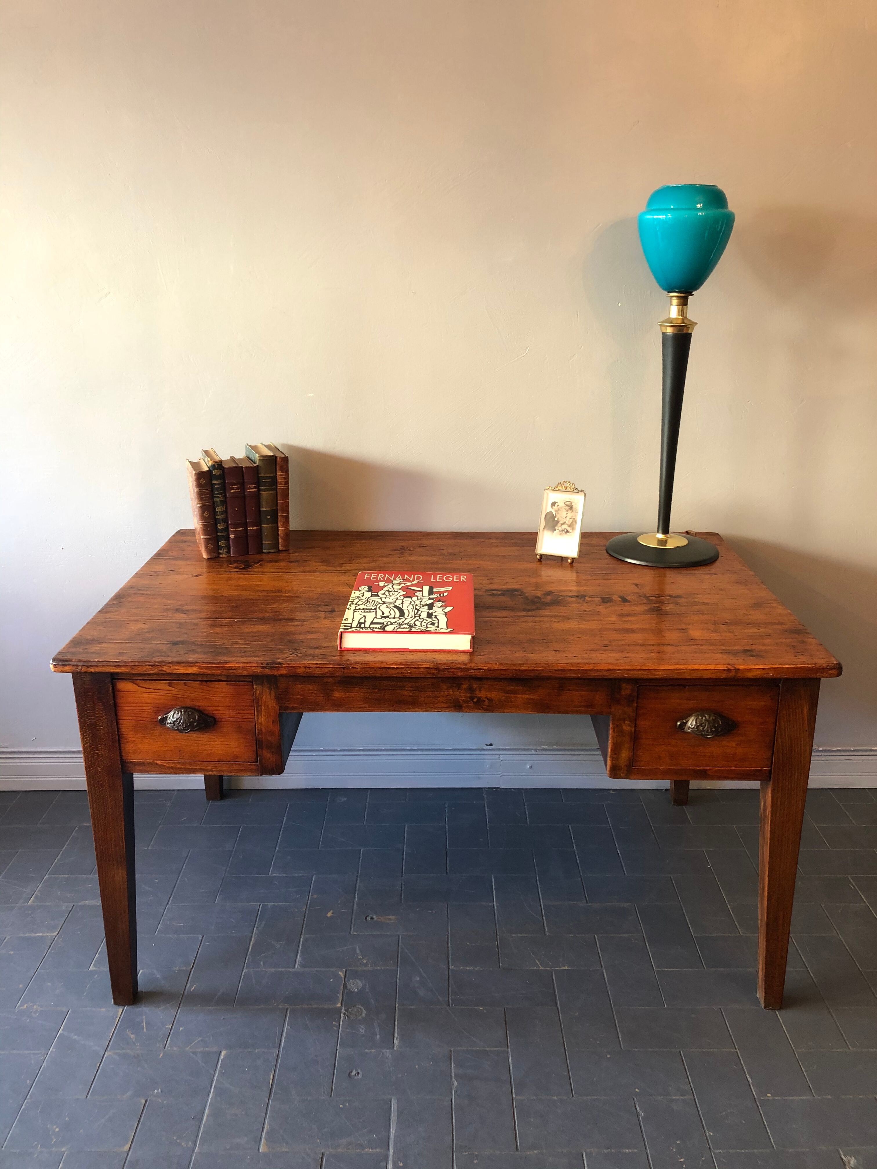Bureau en chêne massif fin XIX ème