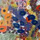 Old painting bouquet of flowers